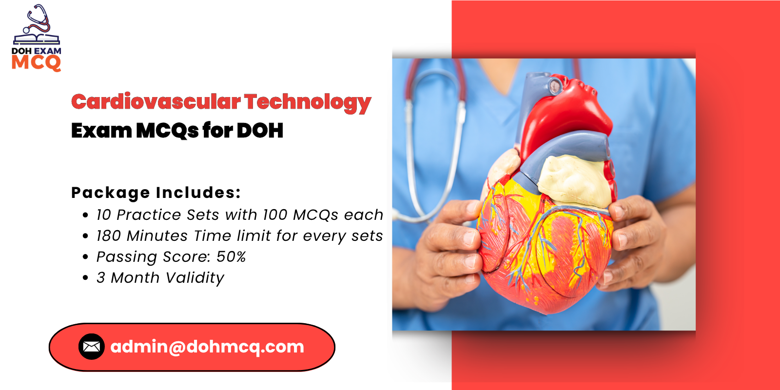 cardiovascular technology Exam MCQs for DOH