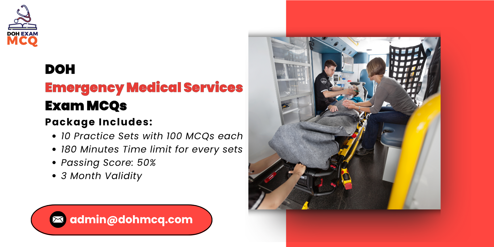 DOH Emergency Medical Services Exam MCQs