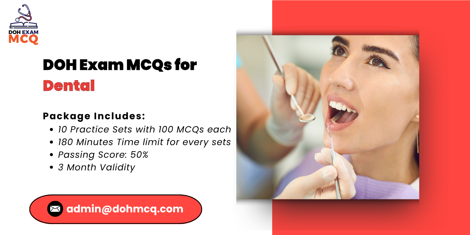 DOH Exam MCQs for Dental