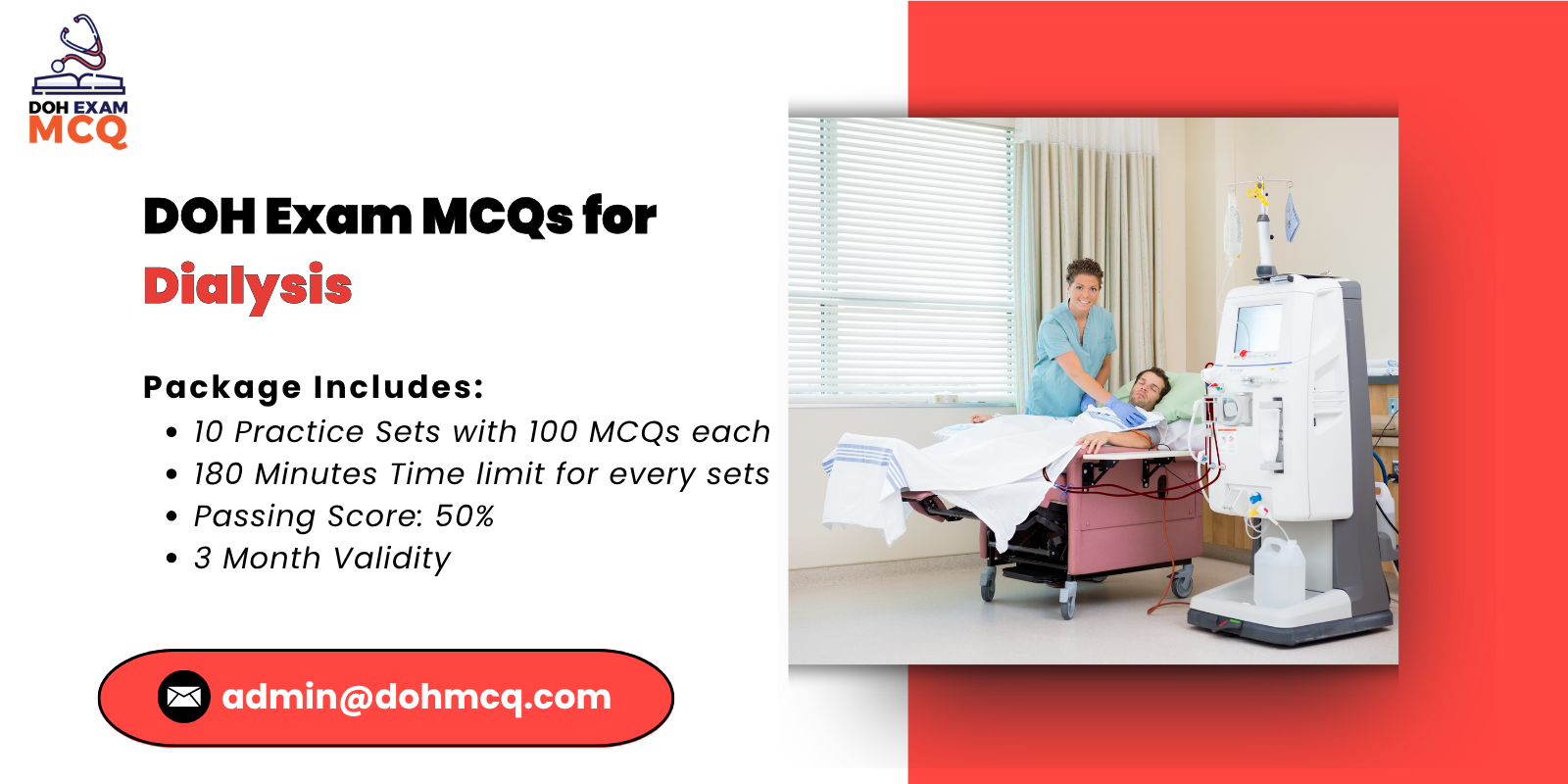 DOH Exam MCQs for Dialysis