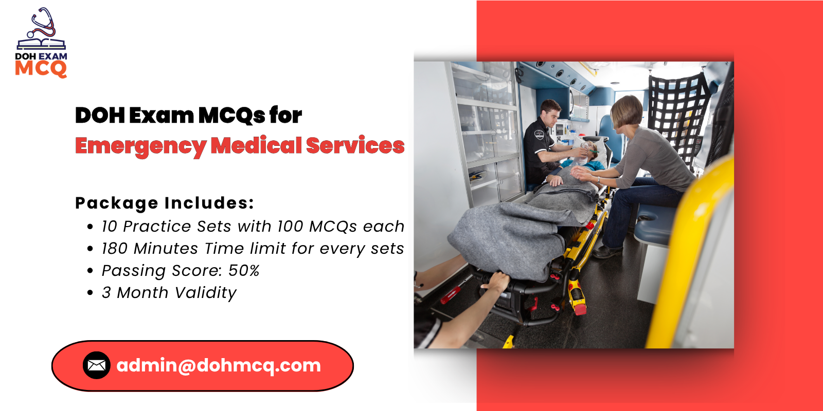 DOH Exam MCQs for Emergency Medical Services