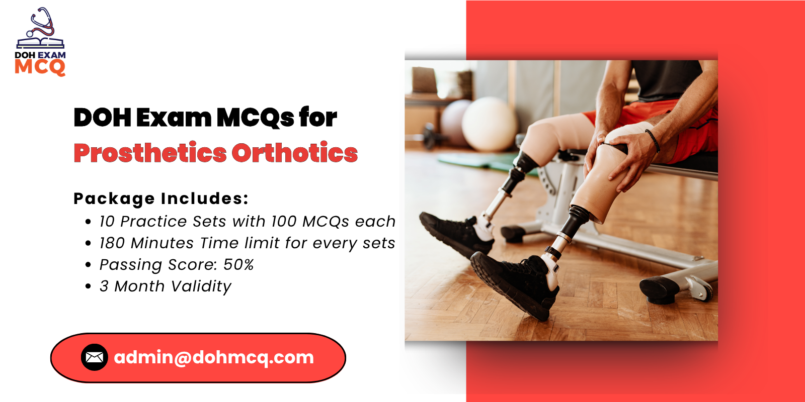 DOH Exam MCQs for Prosthetics & Orthotics
