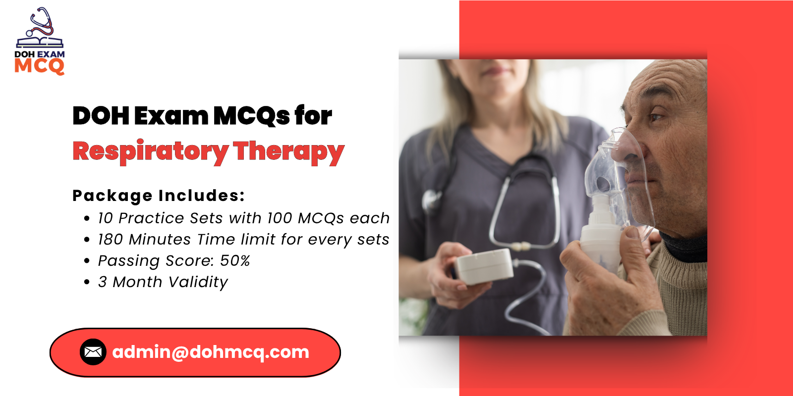 DOH Exam MCQs for respiratory therapy