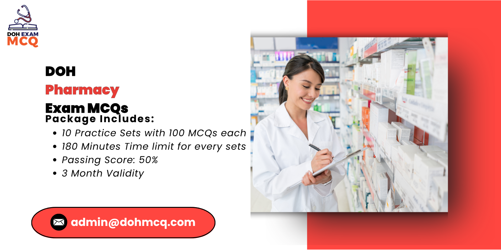 DOH pharmacy Exam MCQs