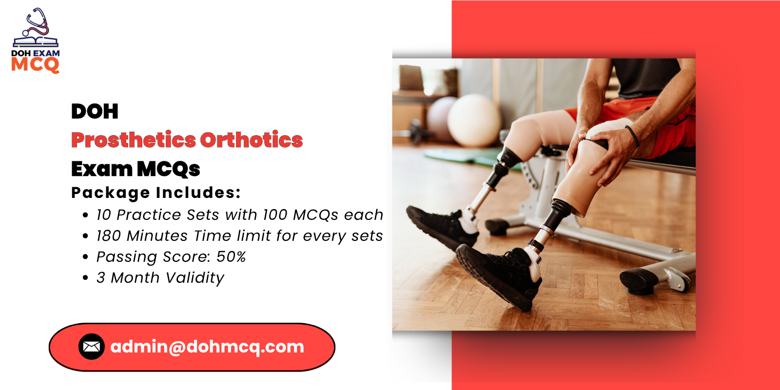 DOH Prosthetics & Orthotics Exam MCQs