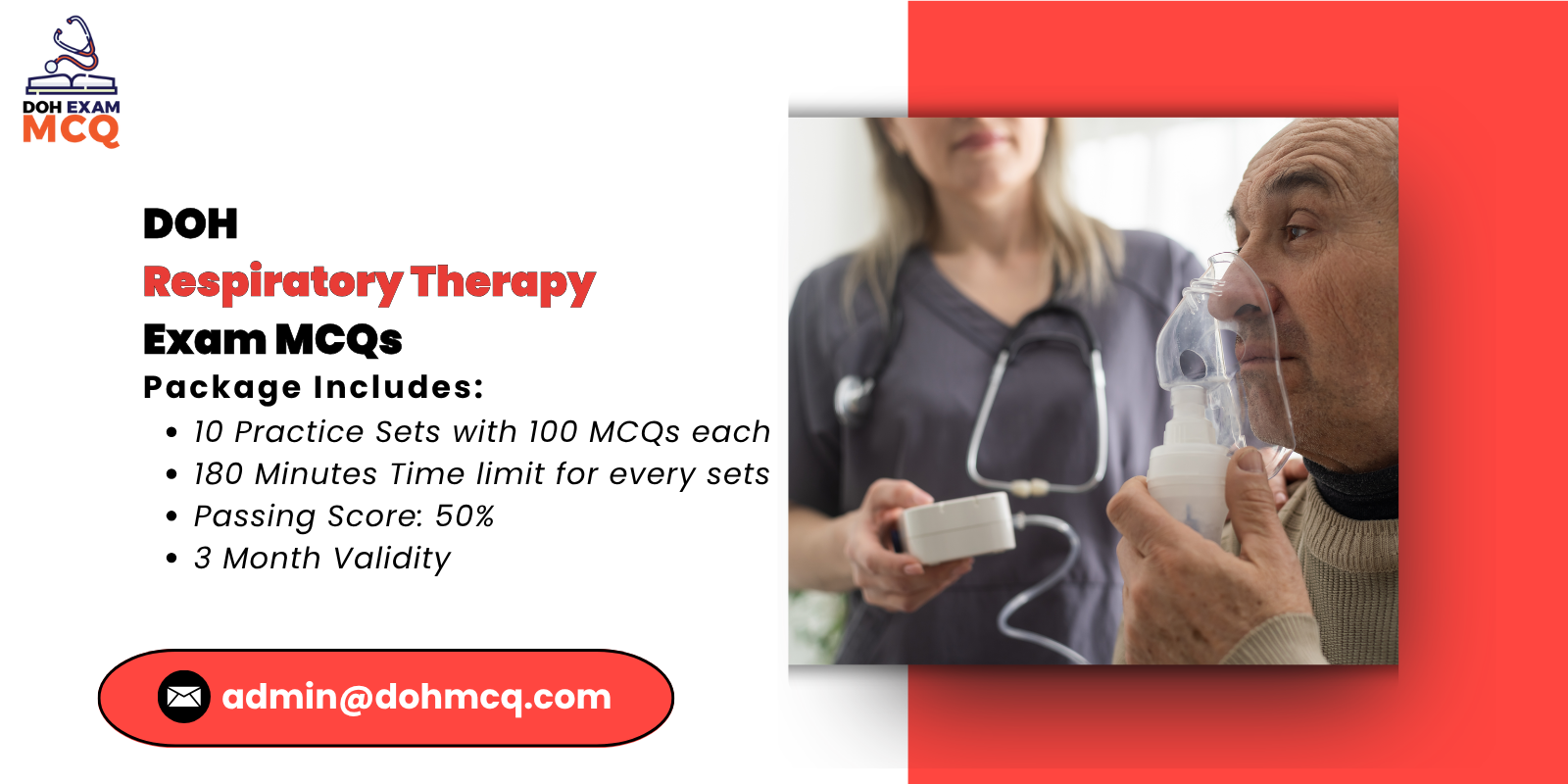DOH respiratory therapy Exam MCQs