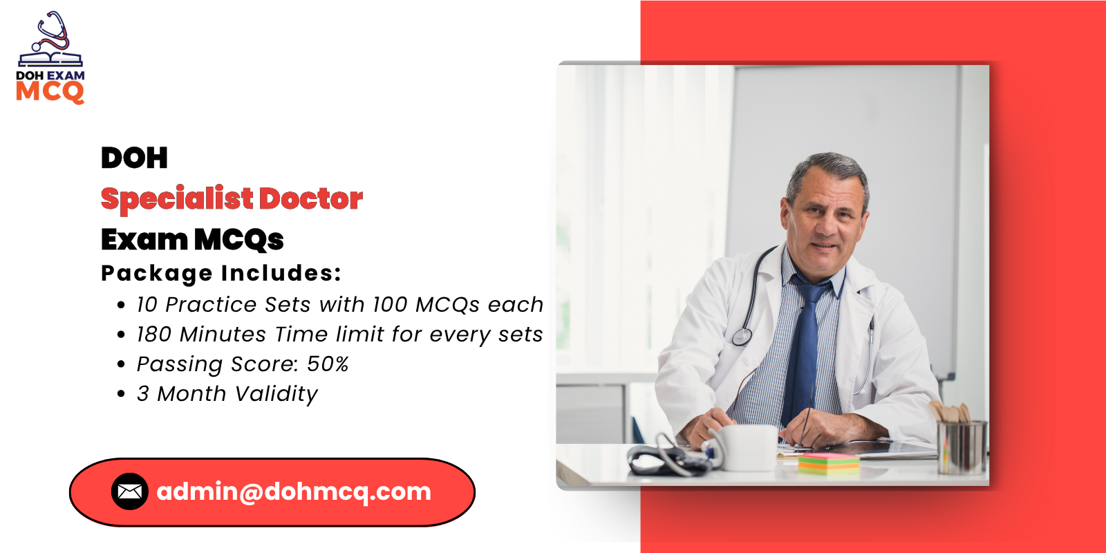 DOH Specialist Doctor Exam MCQs