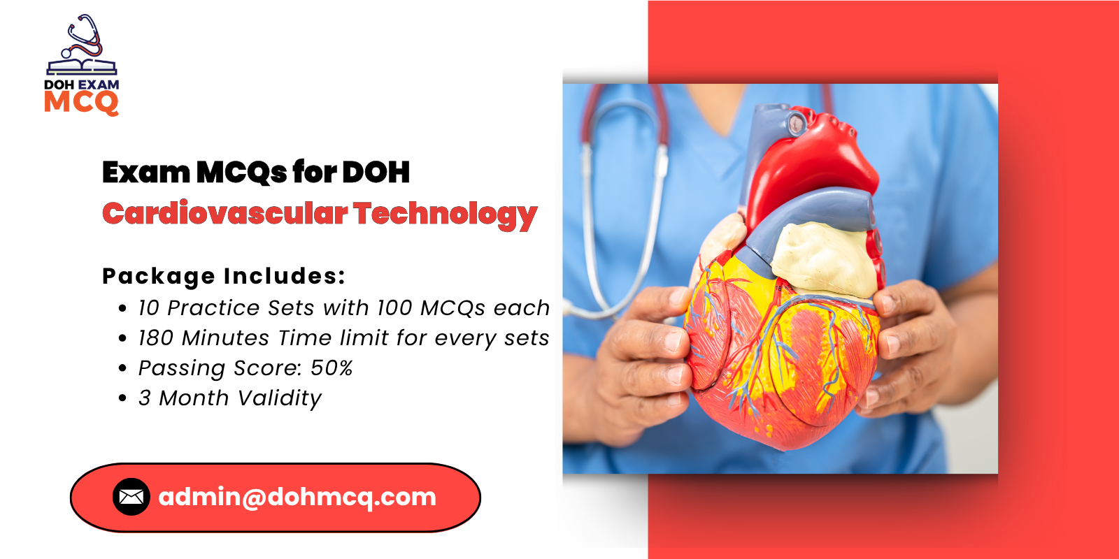 Exam MCQs for DOH Cardiovascular Technology