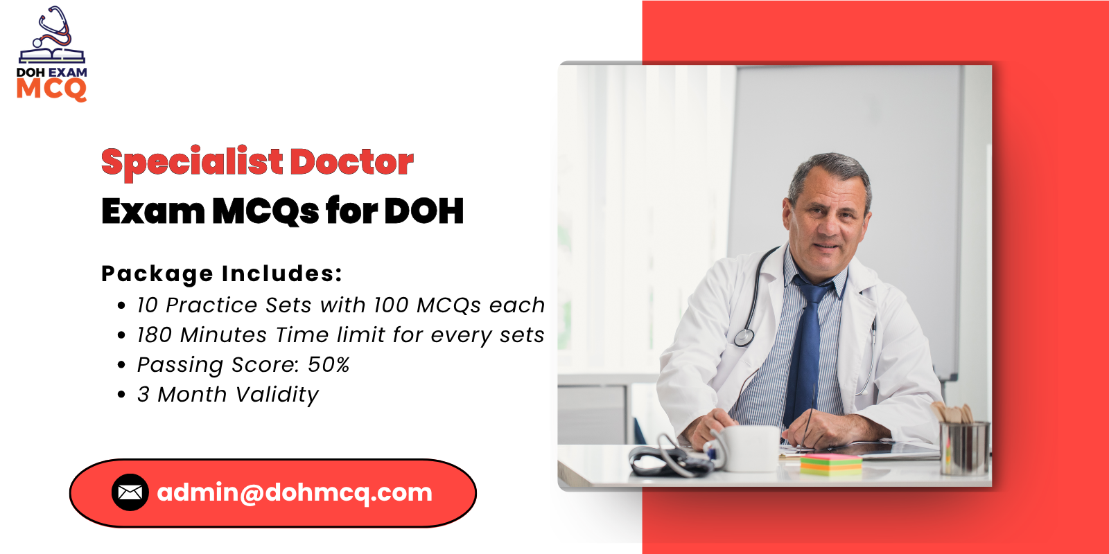 Specialist Doctor Exam MCQs for DOH