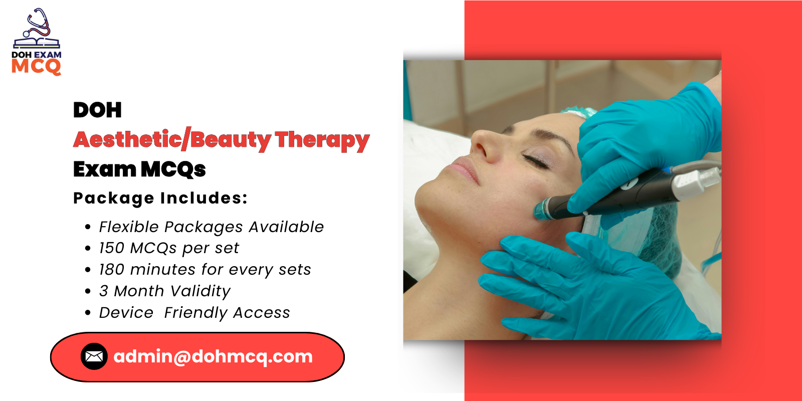DOH Aesthetic/Beauty Therapy Exam MCQs