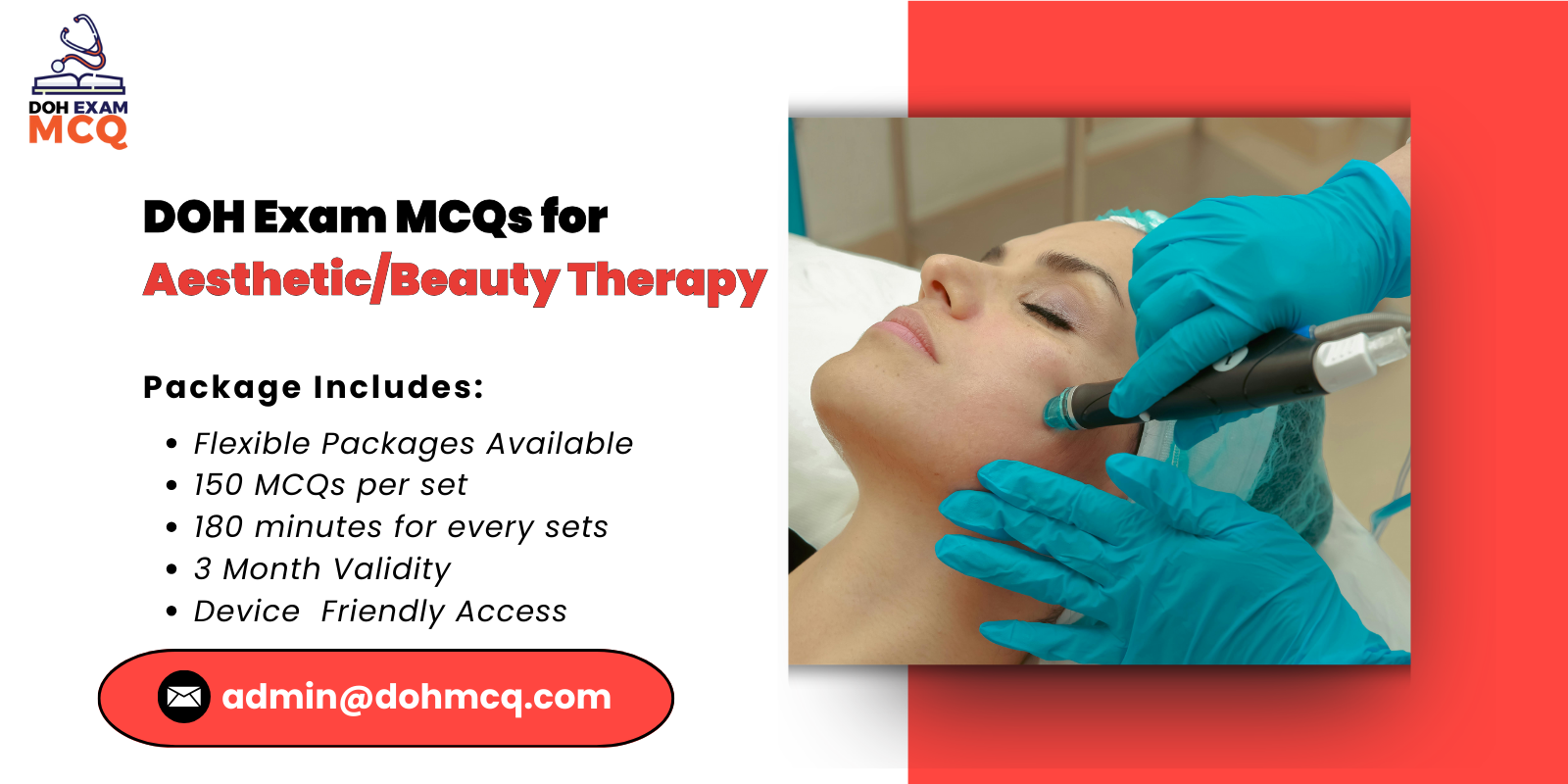 DOH Exam MCQs for Aesthetic_Beauty Therapy