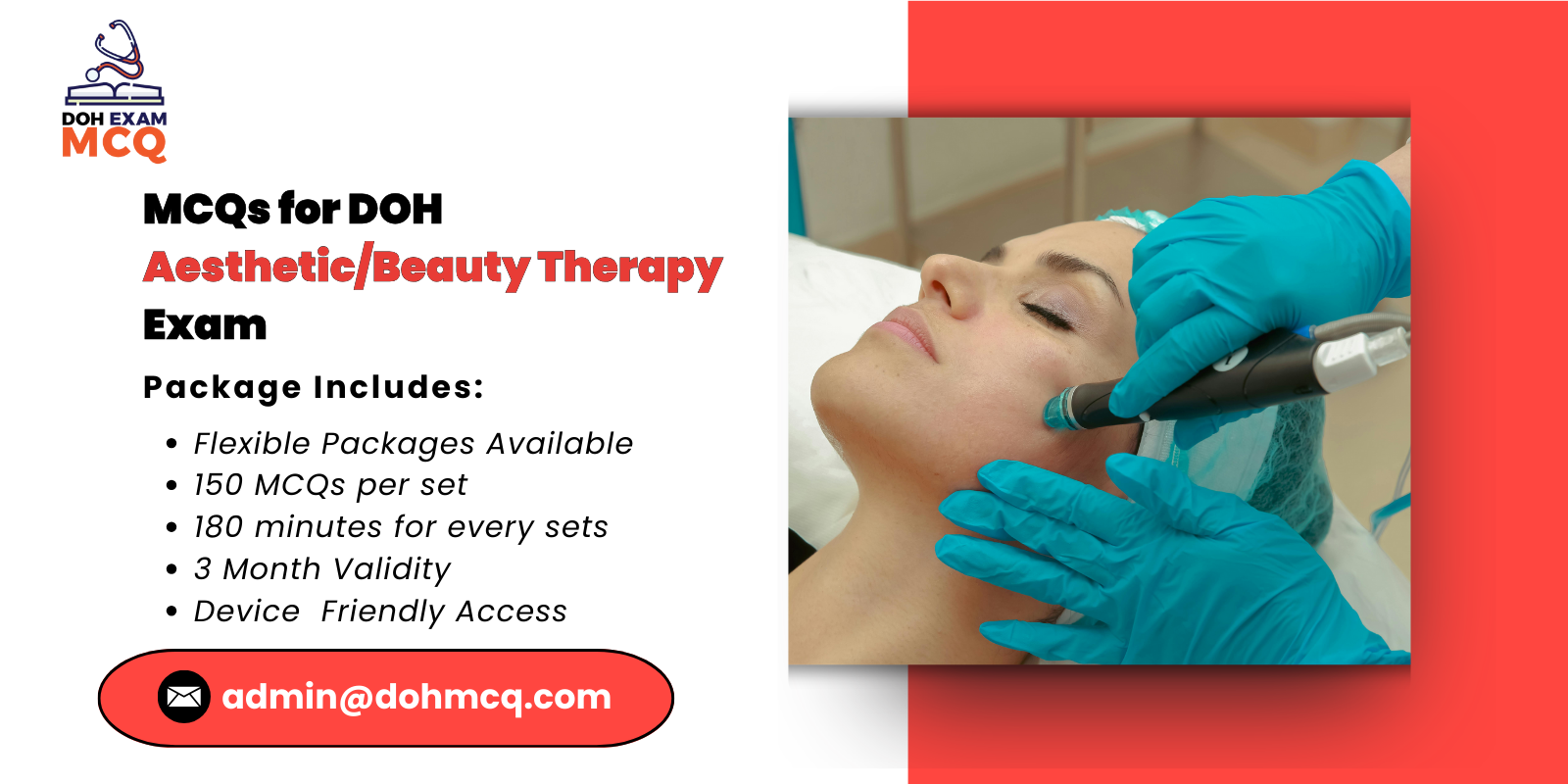 MCQs for DOH Aesthetic_Beauty Therapy Exam