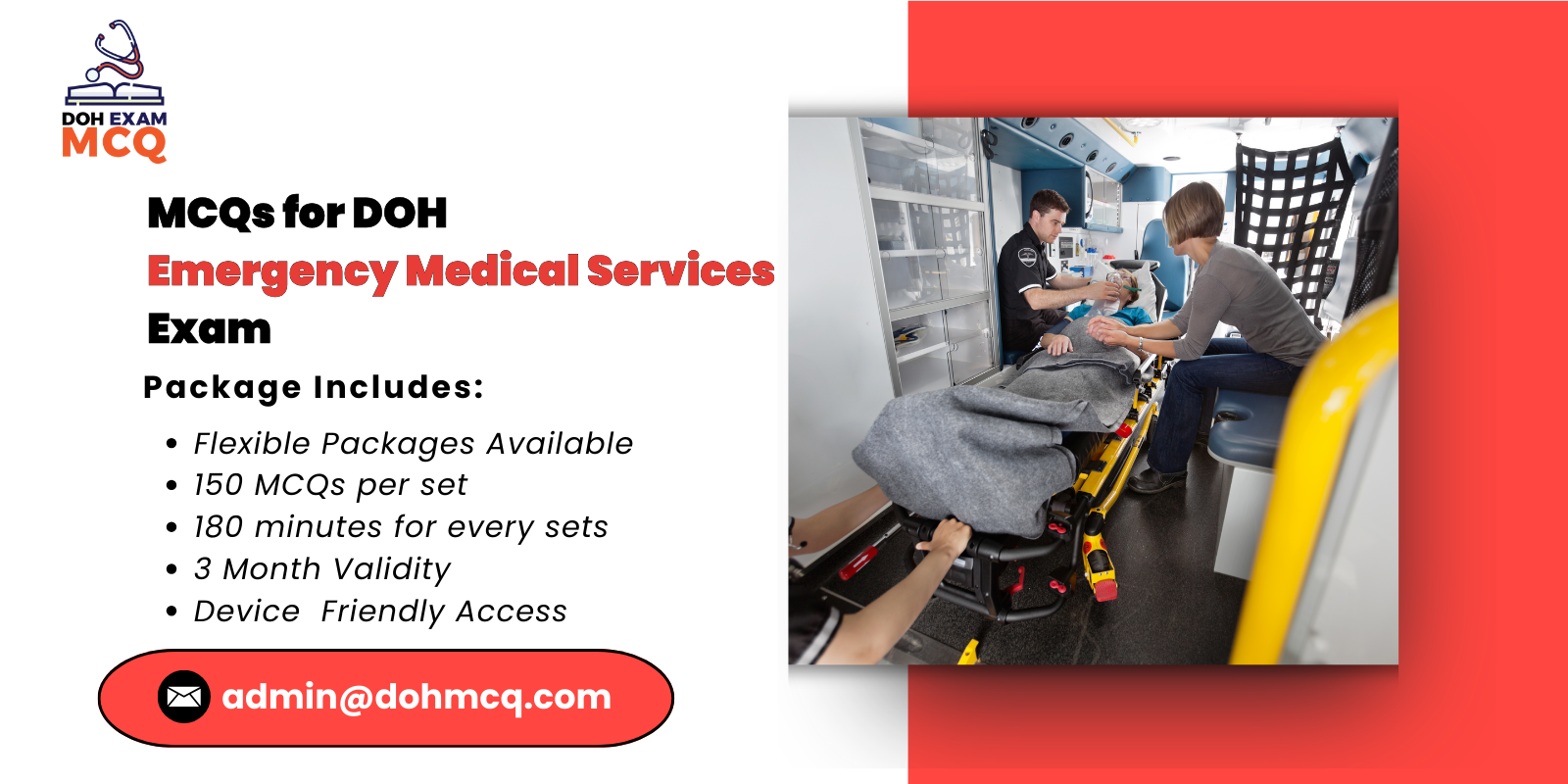 MCQs for DOH Emergency Medical Services Exam
