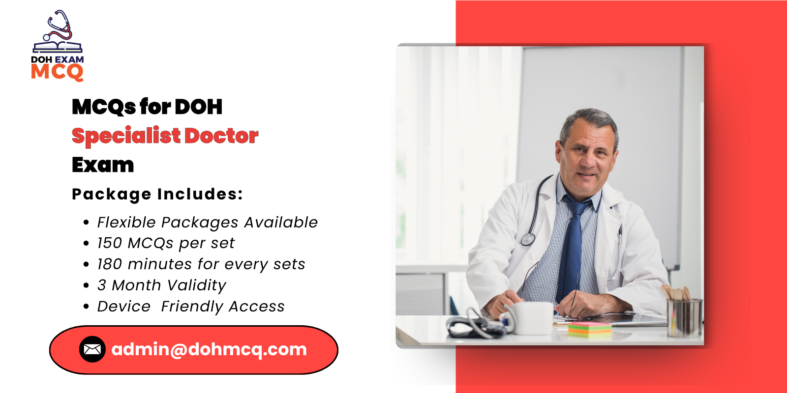 MCQs for DOH Specialist Doctor Exam